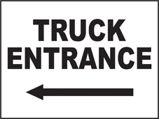 SAFETY SIGN (SAV) | General Signs - Truck Entrance